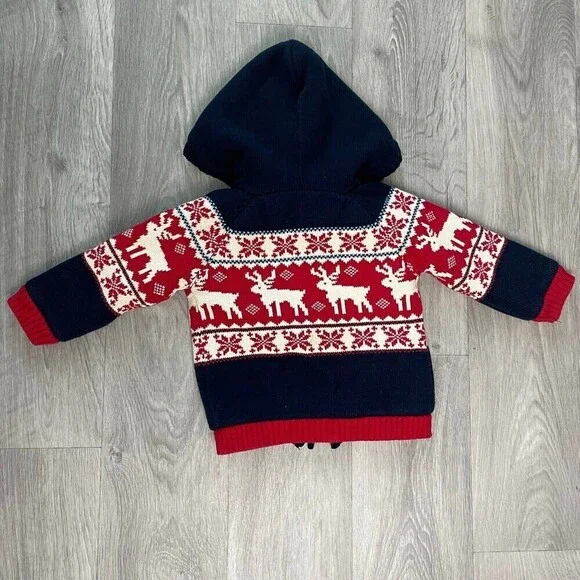 Rorie Whelan kids cardigan jacket Reindeer Christmas Jacket Size 2T​​​​​​ - Picture 2 of 6